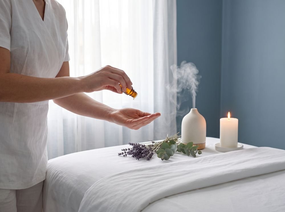 Aromatherapy massage at Heavenly Therapeutic Massage